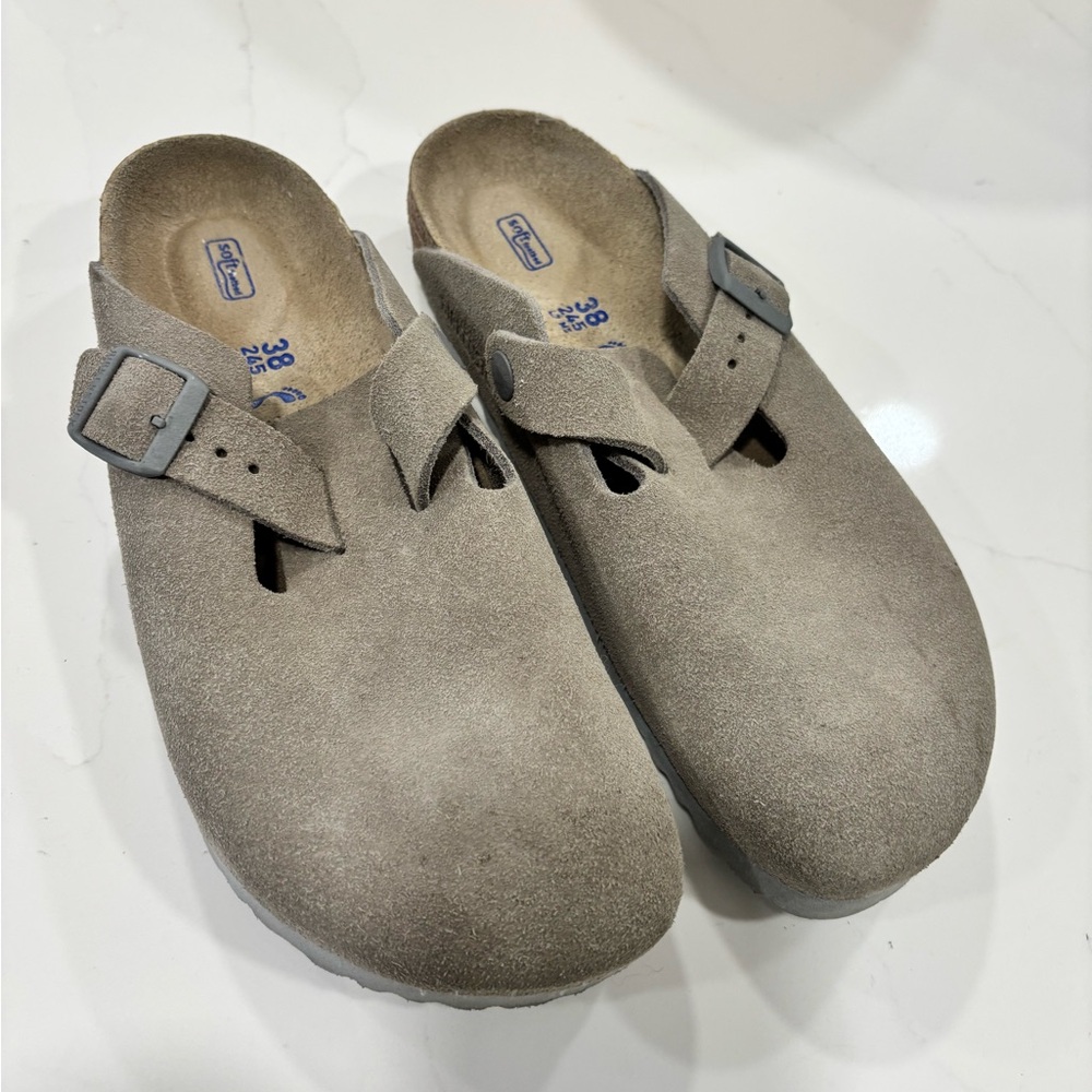 Birkenstock Boston clogs Gray Suede